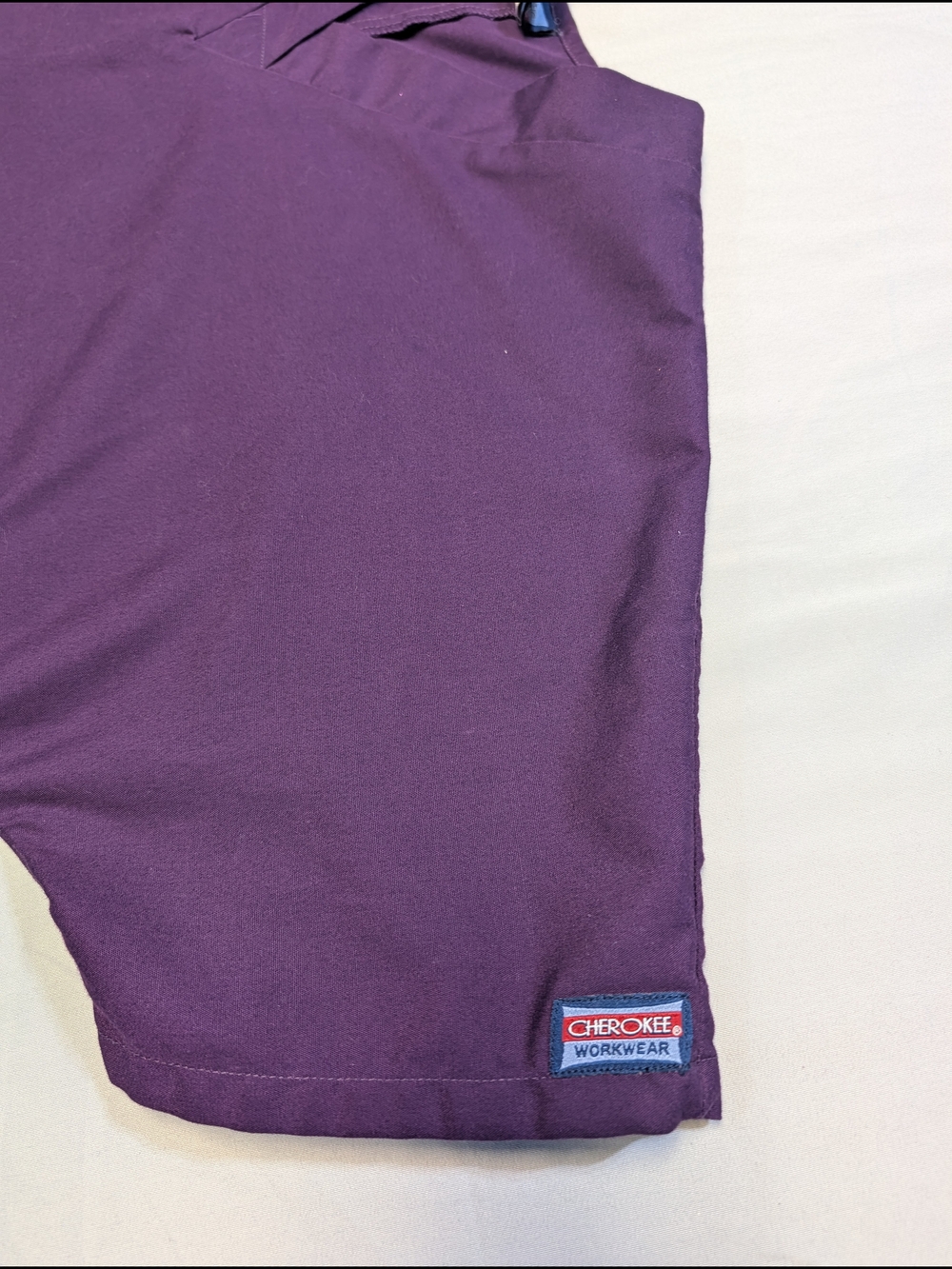 Cherokee Workwear Authentic Scrubs Women's Size M Top and Pants Eggplant Color - Picture 3 of 14